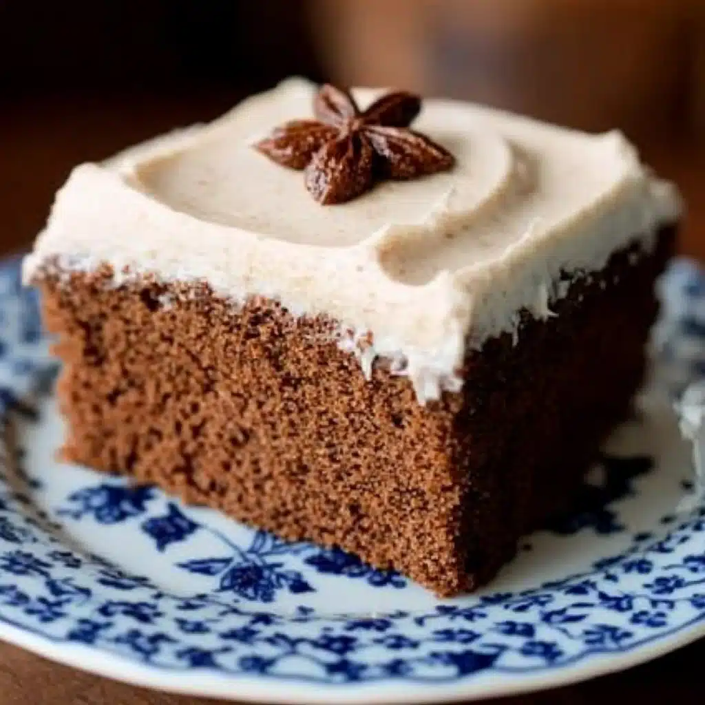 Gingerbread Cake With Sweet Molasses Frosting