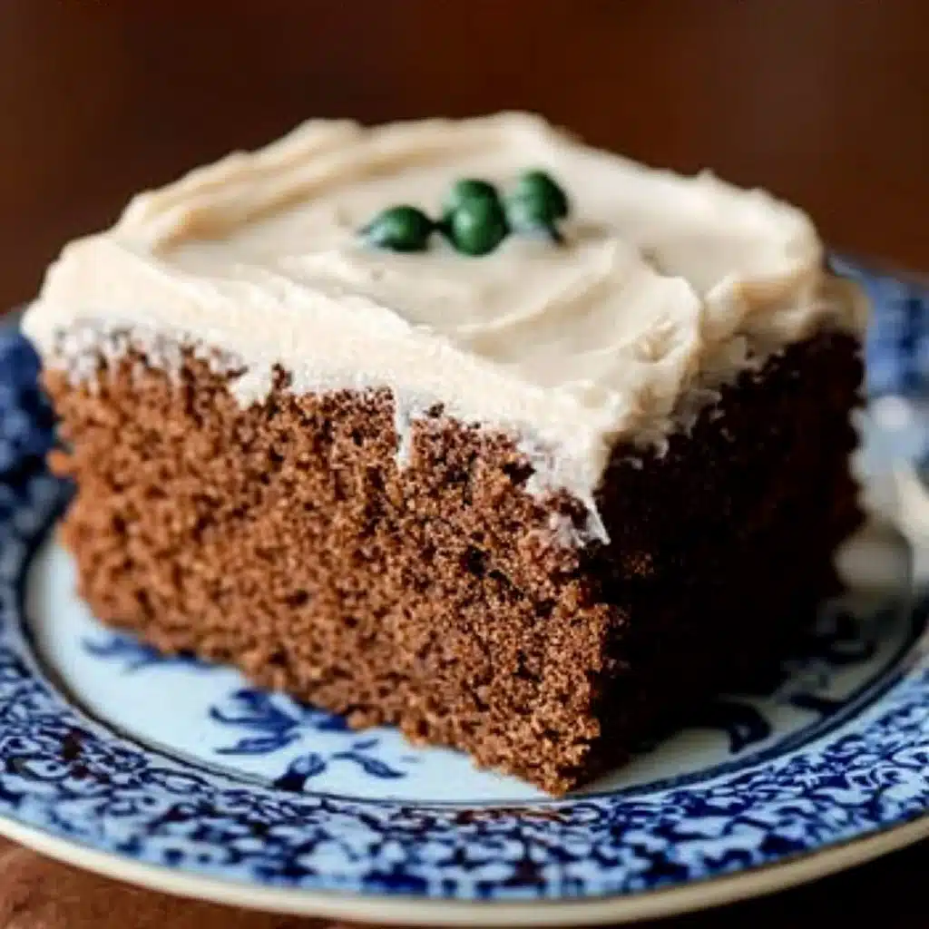 Gingerbread Cake With Sweet Molasses Frosting