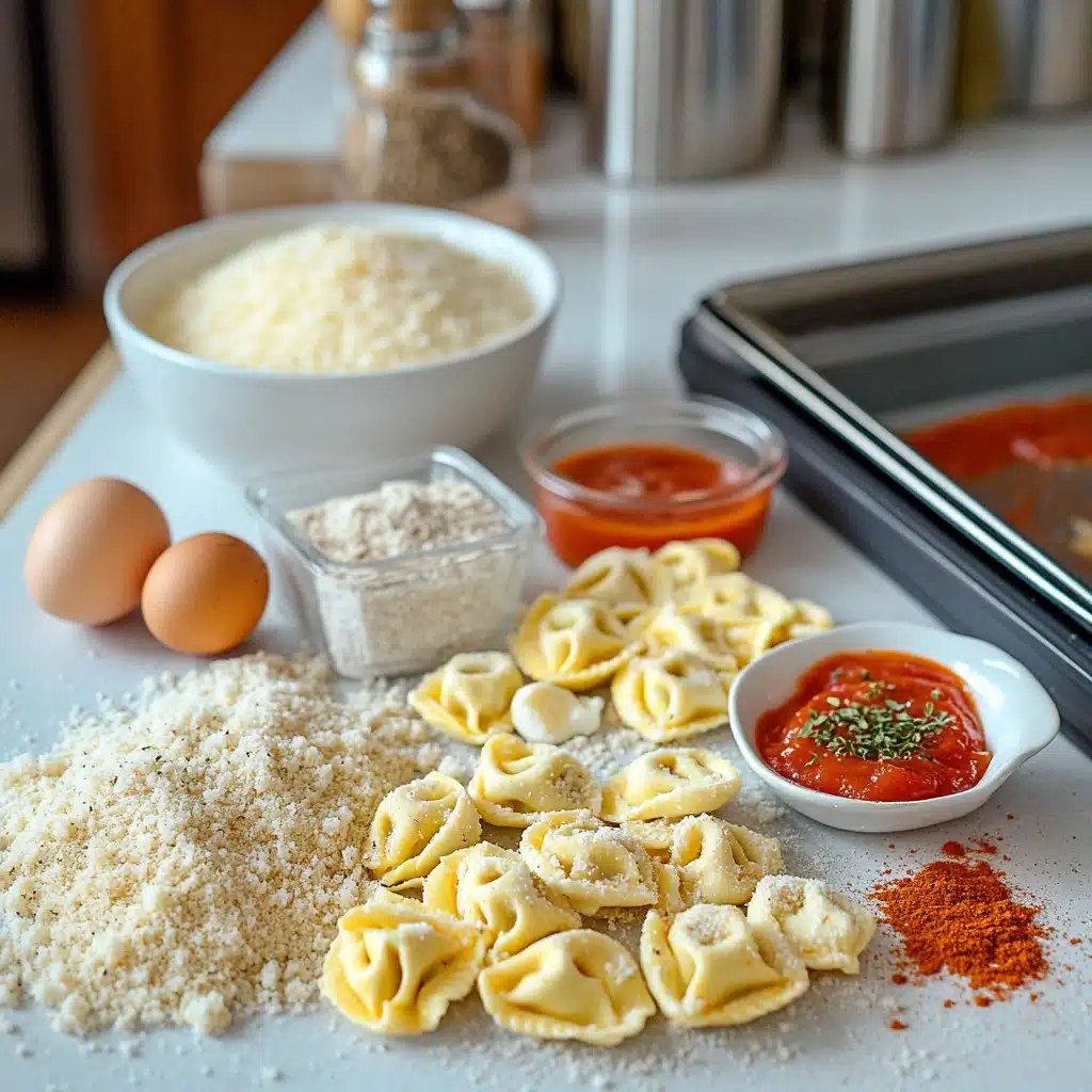 Parmesan Crusted Tortellini Bites