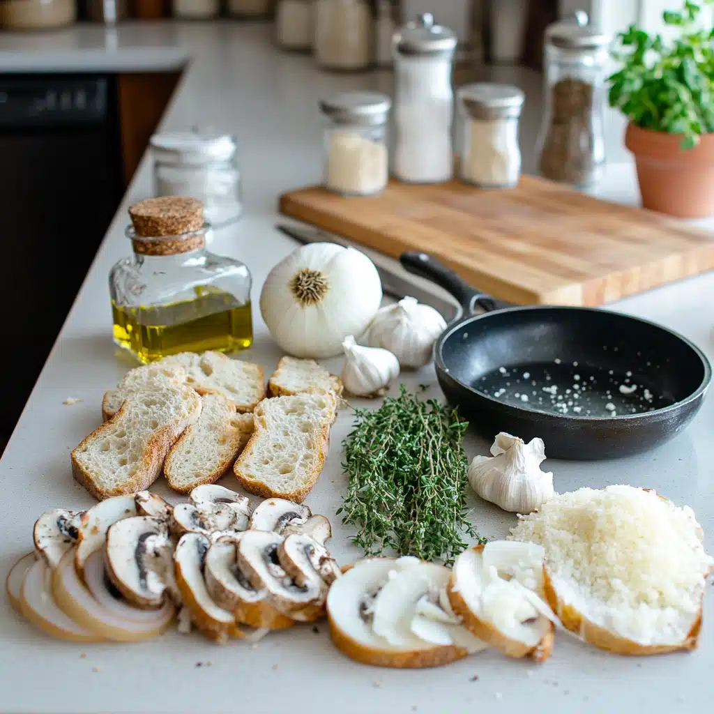 Caramelized Onion & Mushroom Crostini