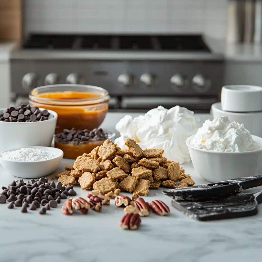 No-Bake Turtle Lasagna Dessert