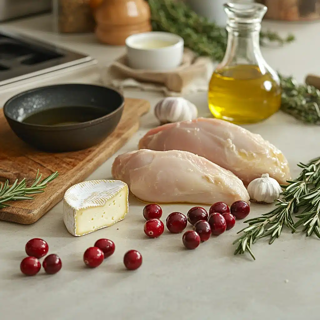 cranberry brie stuffed chicken