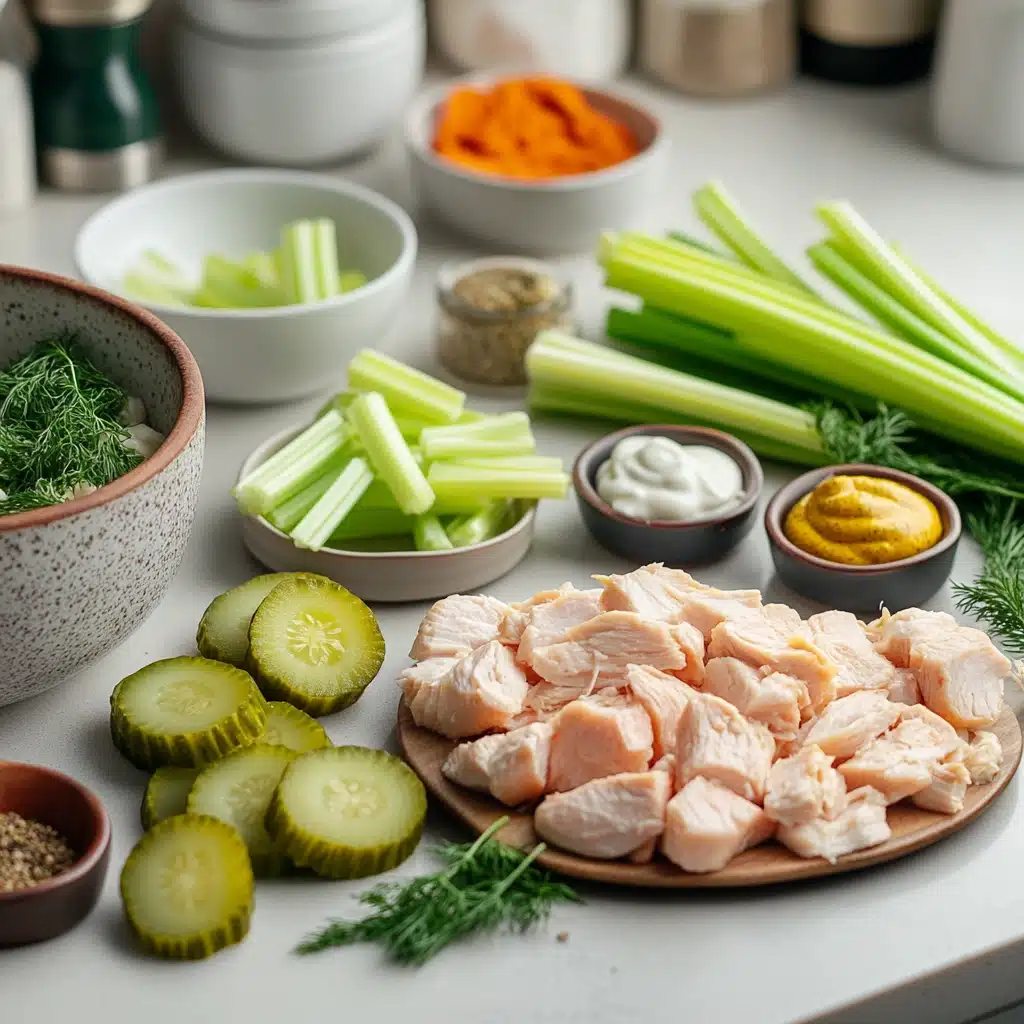 Crunchy Dill Pickle Chicken Salad