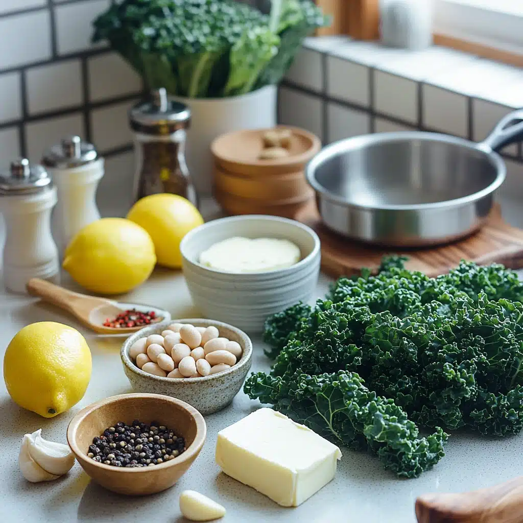 High Protein Creamy Miso Butter Beans with Kale