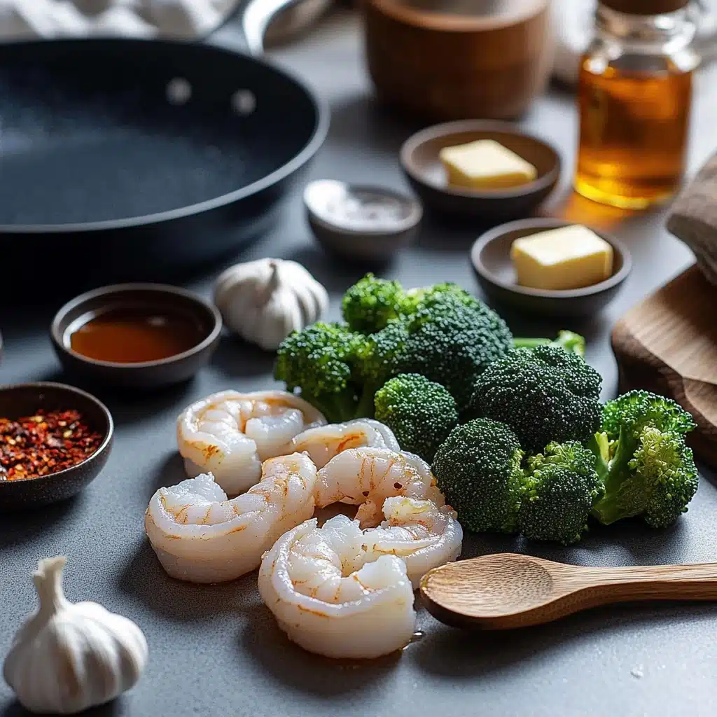 honey garlic butter shrimp and broccoli