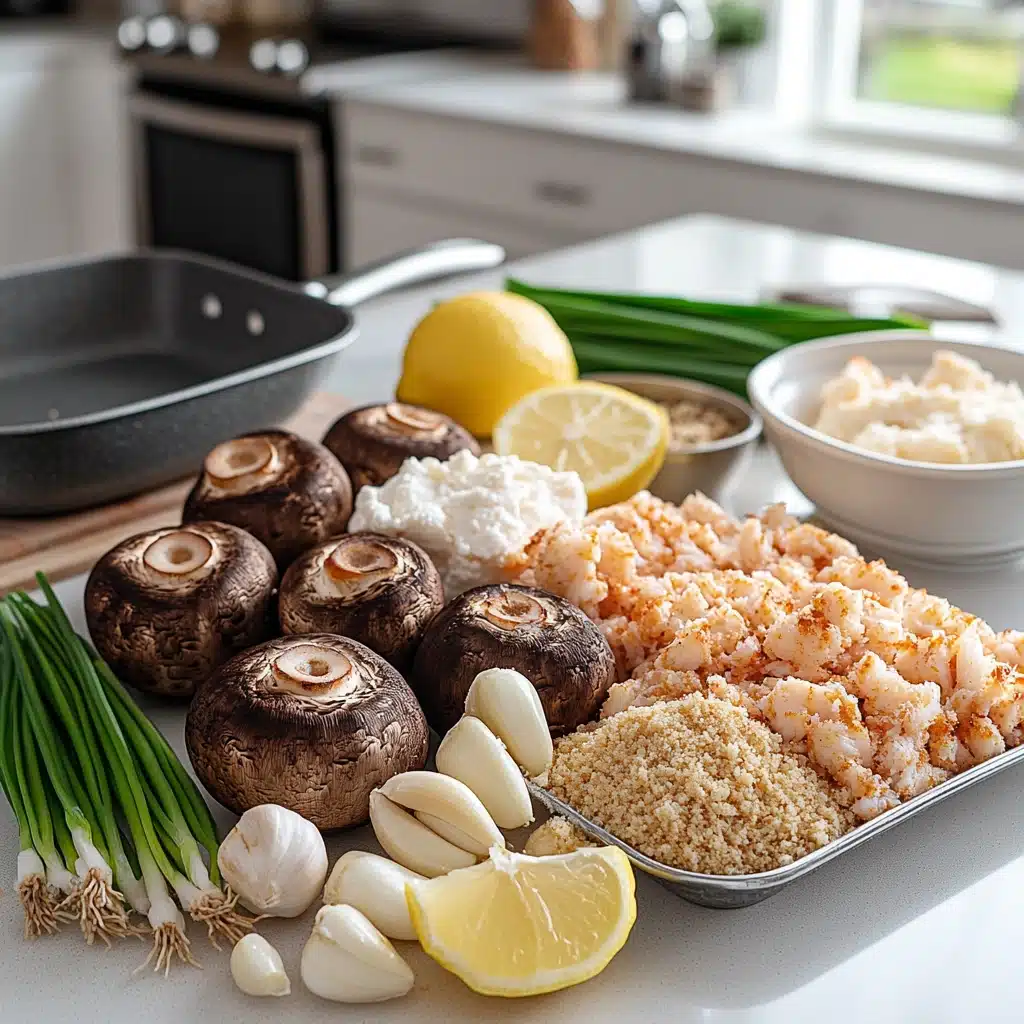 Crab Stuffed Portobello Mushrooms