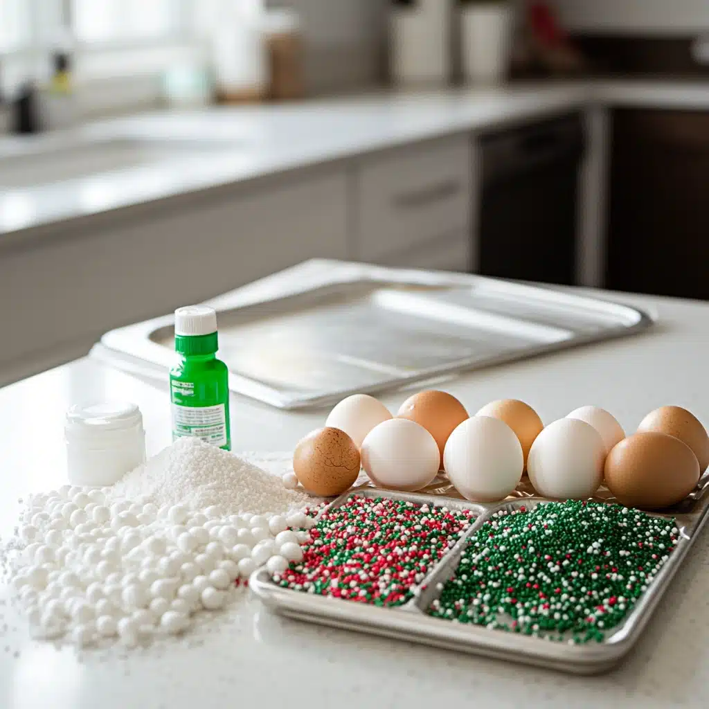 Tree Meringue Cookies