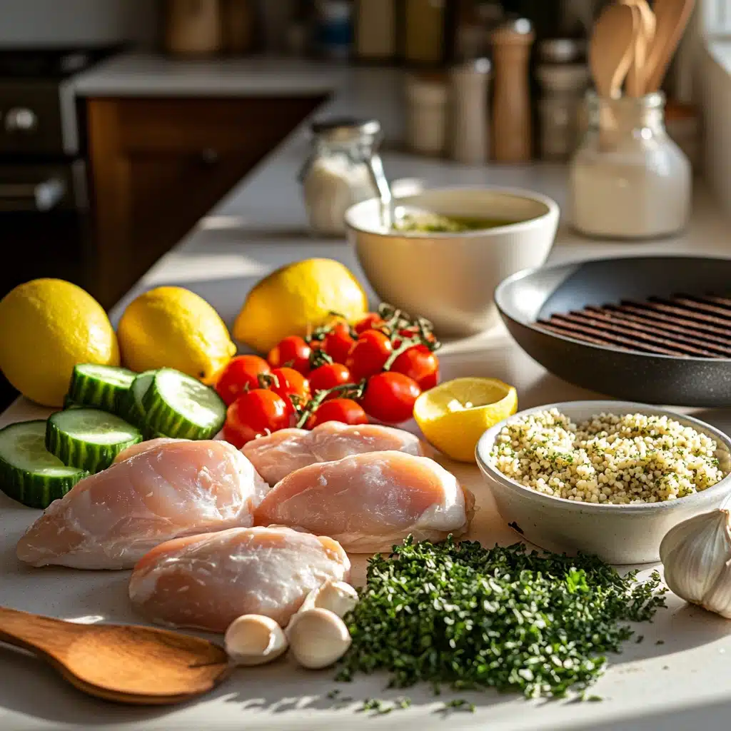 Lemon Herb Grilled Chicken with Couscous