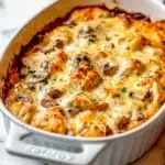 Keto Garlic Mushroom Chicken Casserole