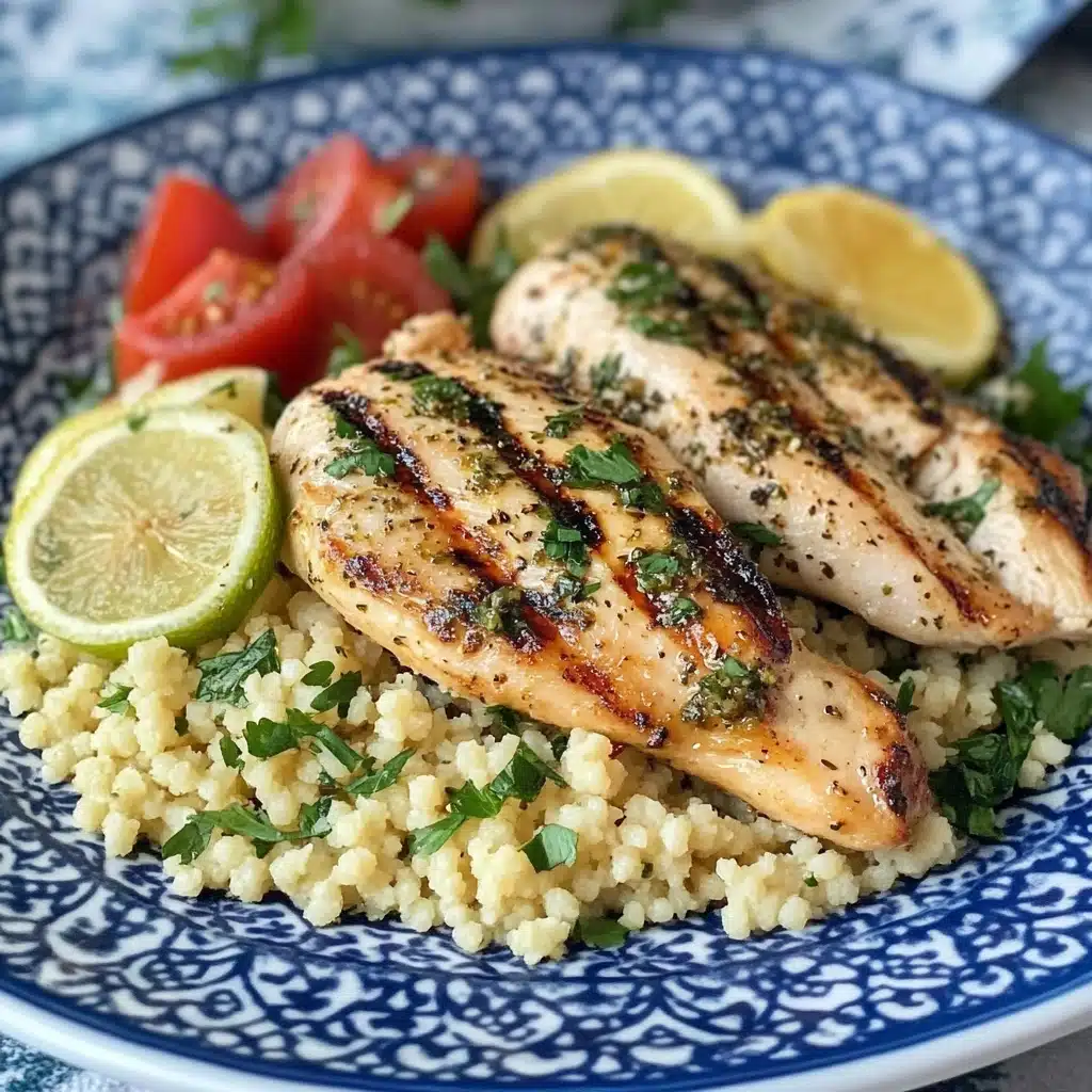 Lemon Herb Grilled Chicken with Couscous