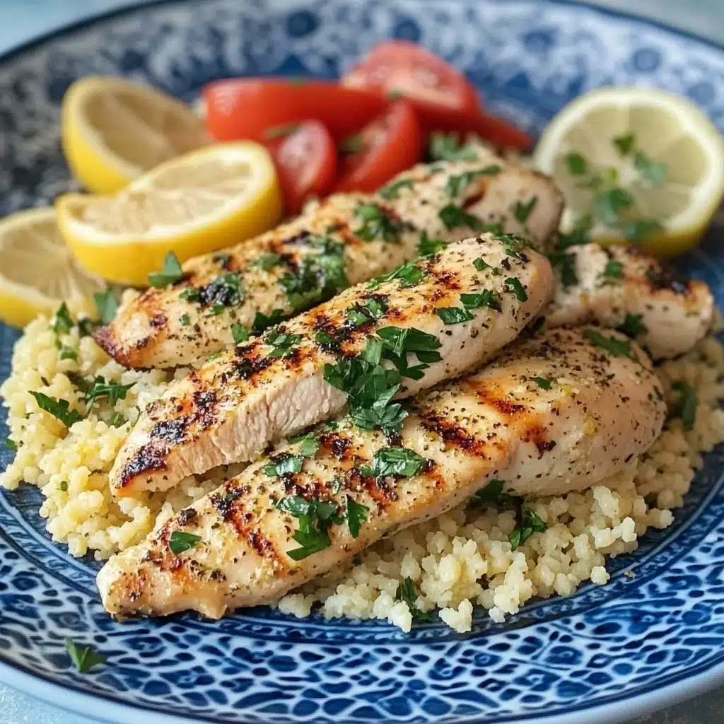 Lemon Herb Grilled Chicken with Couscous