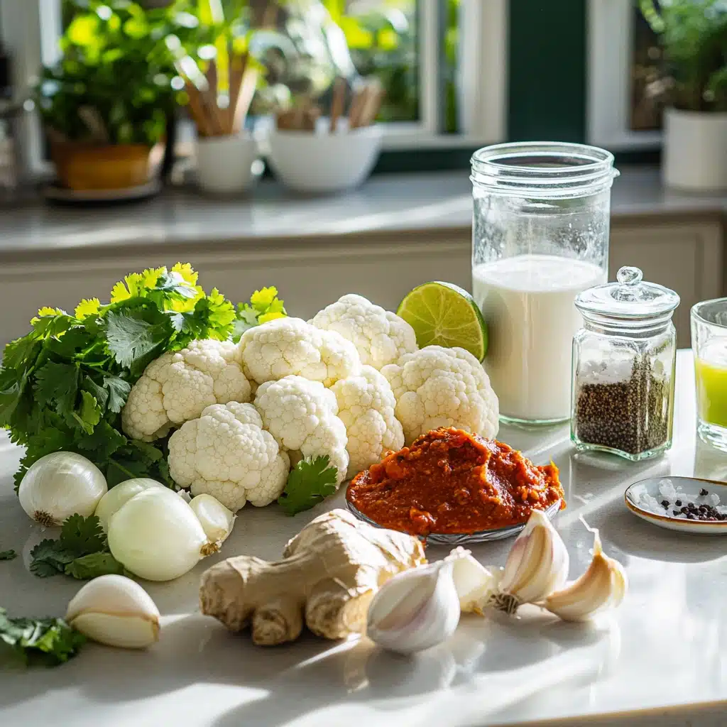 Spicy Red Curry Cauliflower Soup