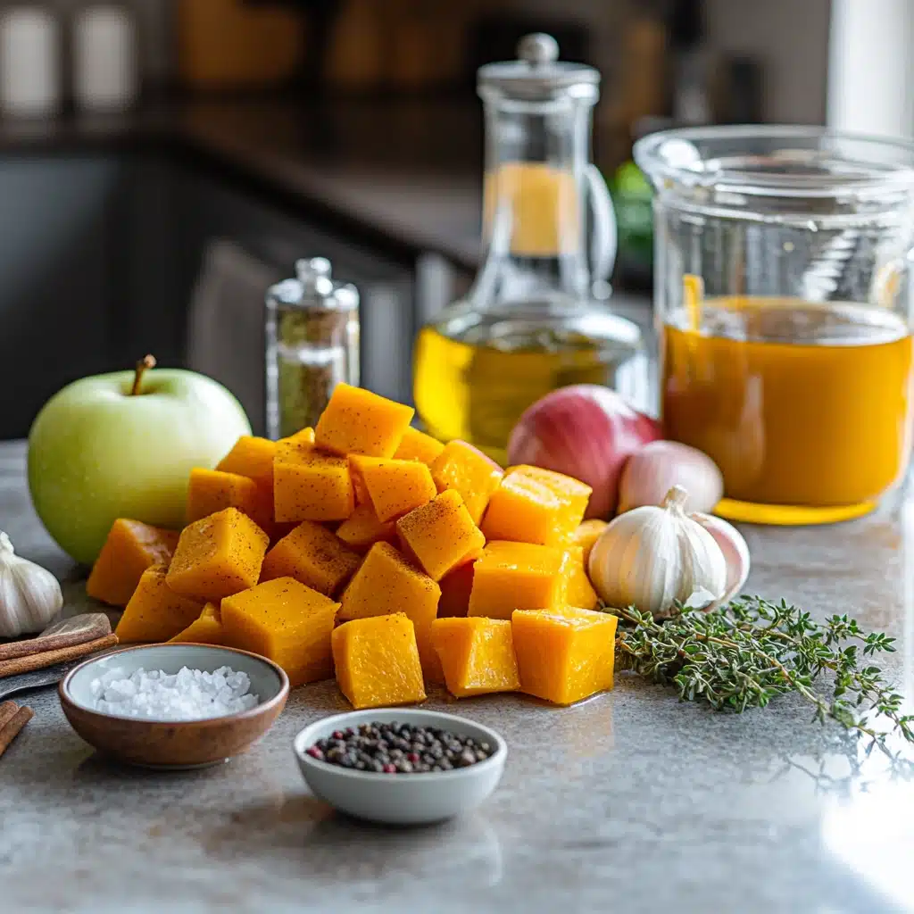 Roasted Butternut Squash and Apple Soup