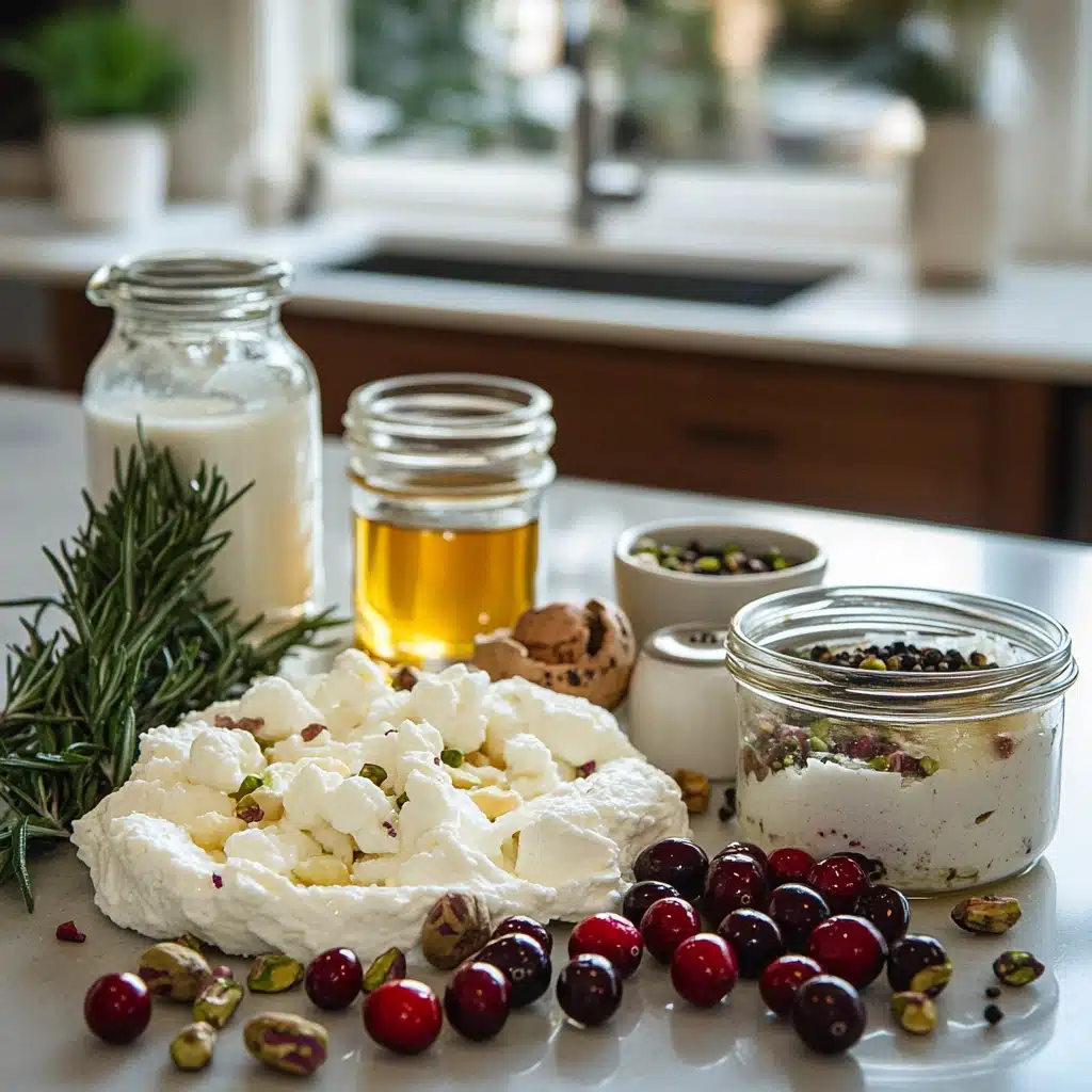 Cranberry Pistachio Cheese Log