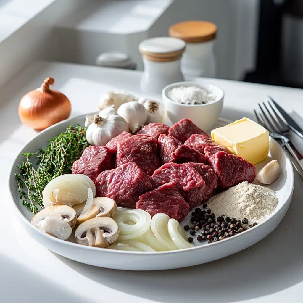 Beef Tenderloin Tips in Mushroom Gravy