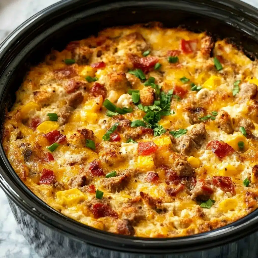 Overnight Slow Cooker Breakfast Casserole