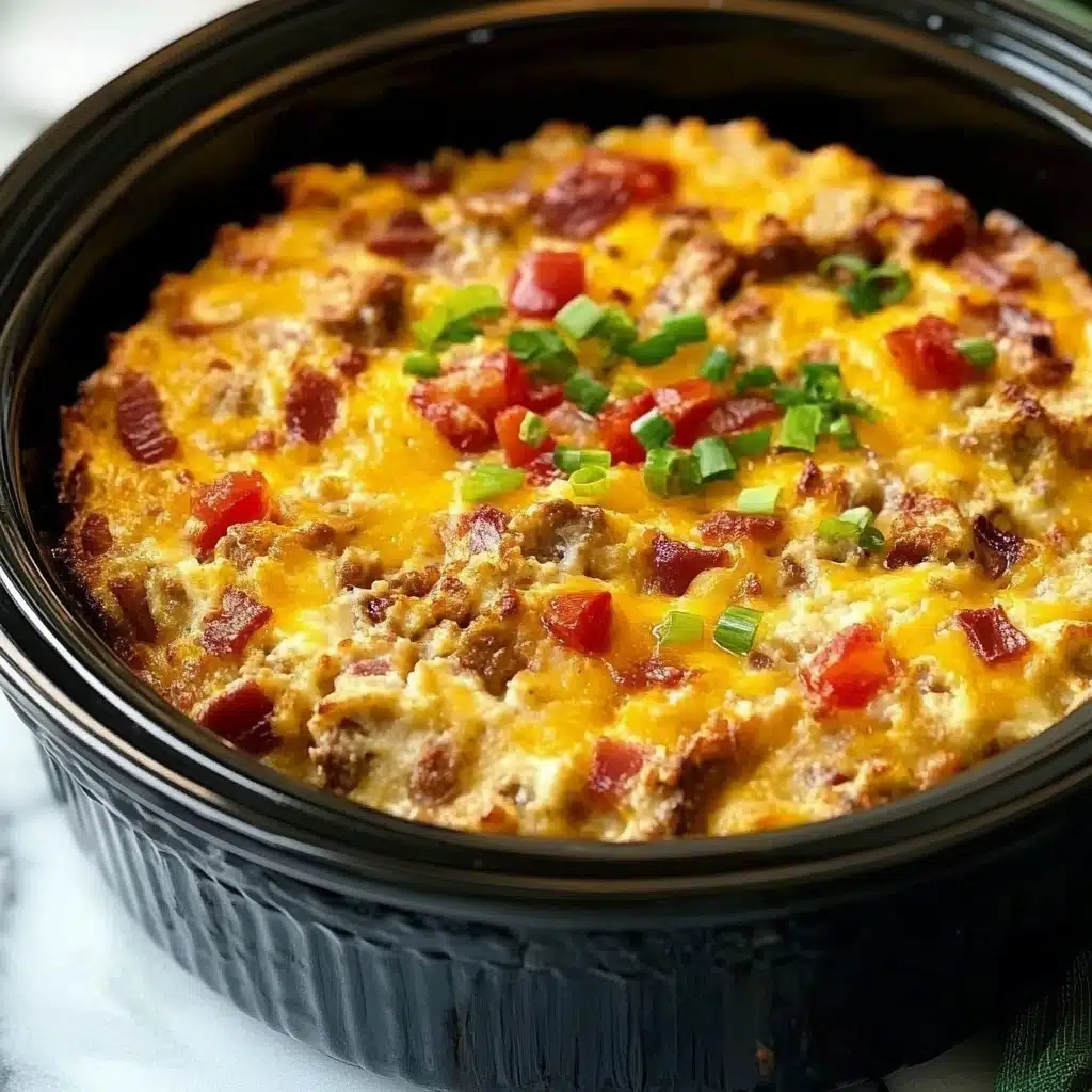 Overnight Slow Cooker Breakfast Casserole
