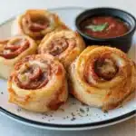 High Protein Pepperoni Pizza Rolls