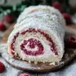 Raspberry Swirl Christmas Roll