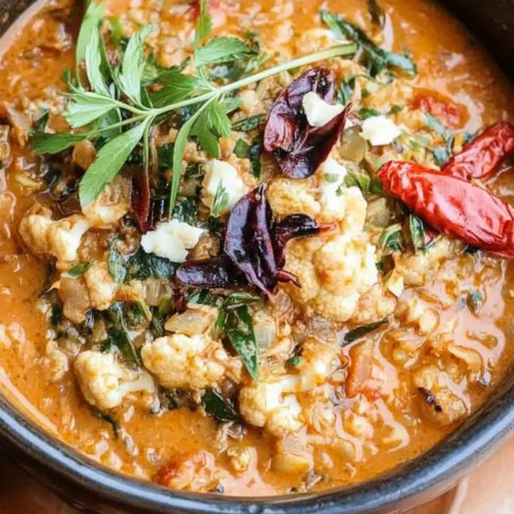 Spicy Red Curry Cauliflower Soup