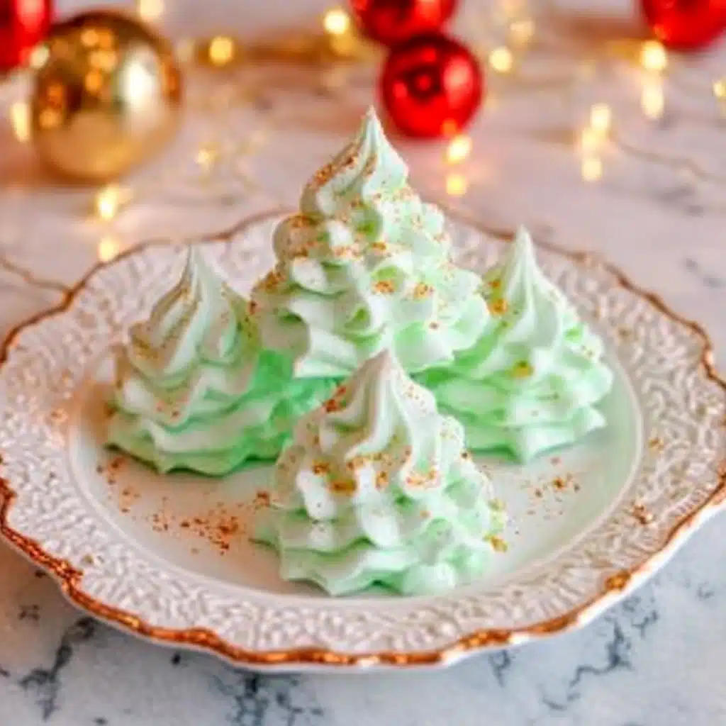 Tree Meringue Cookies