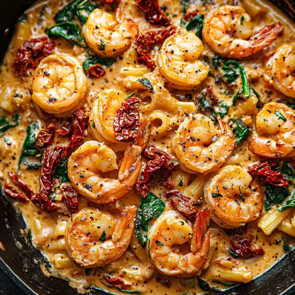 Tuscan Shrimp Pasta with Sun-Dried Tomatoes