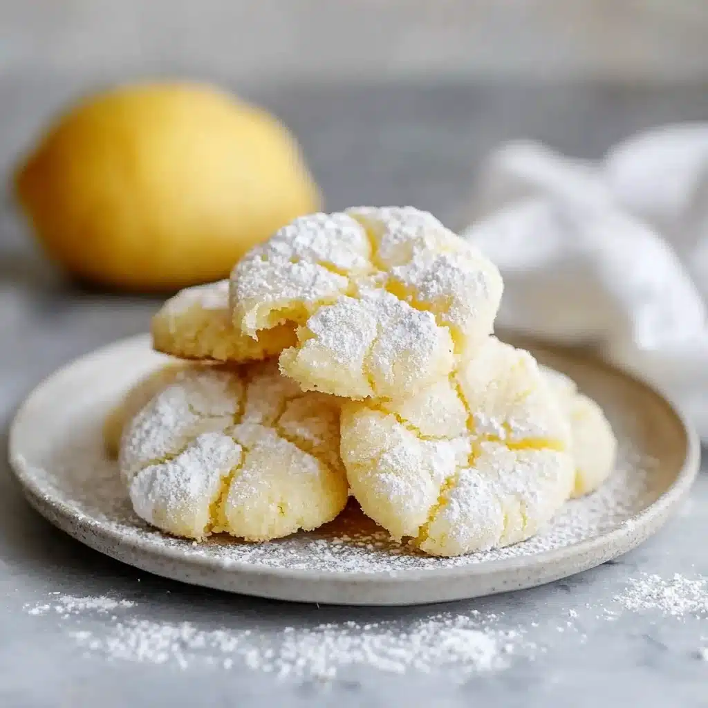 Vegan Lemon Crinkle Cookies