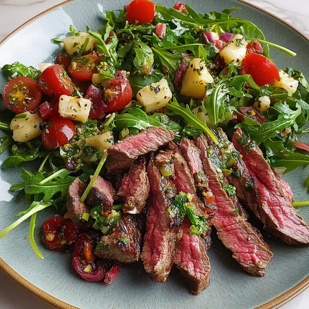 arugula skirt steak salad