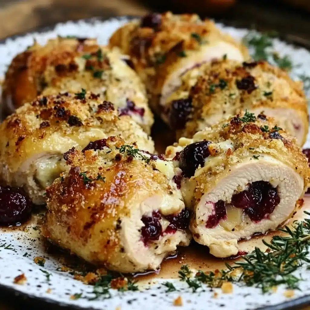 cranberry brie stuffed chicken