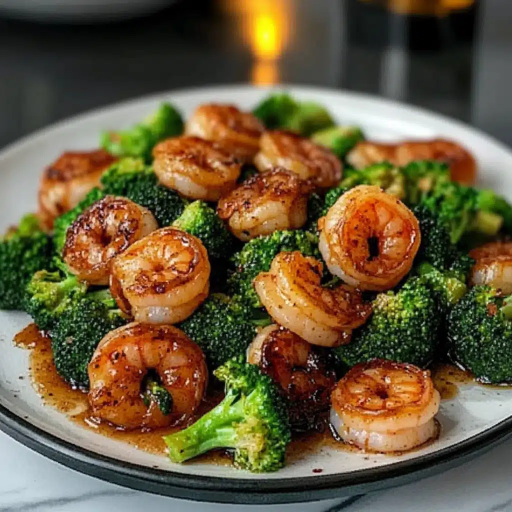 honey garlic butter shrimp and broccoli