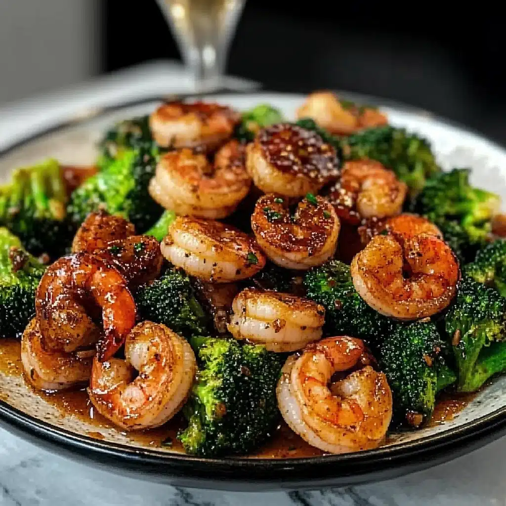 honey garlic butter shrimp and broccoli