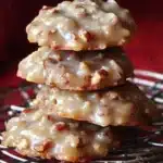 No Bake Coconut Pecan Praline Cookies
