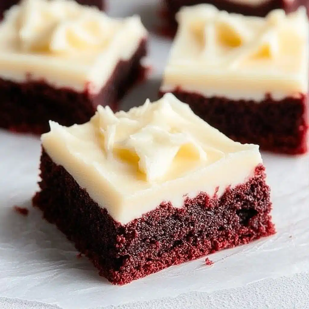 Red Velvet Cookie Bars