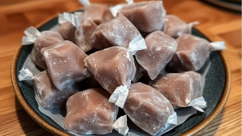 homemade caramels made with butter and buttery, family favorite candy that is easy to make