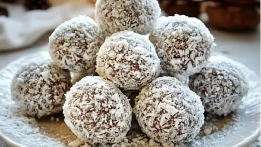 some kind of snowball that is on the table with text overlaying it