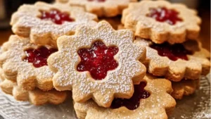 Traditional Linzer Cookies are rich, buttery cookies beautifully accentuated by almonds, fruit preserves, and cinnamon. Cut out in all sorts of fun shapes and filled with your choice of jam filling, Linzer cookies deserve a starring role on your Chri...
