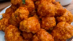 crispy buffalo cauliflower wings with ranch dressing