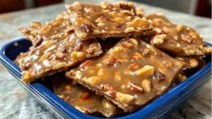 Microwave Peanut Brittle Recipe, homemade candy, desserts