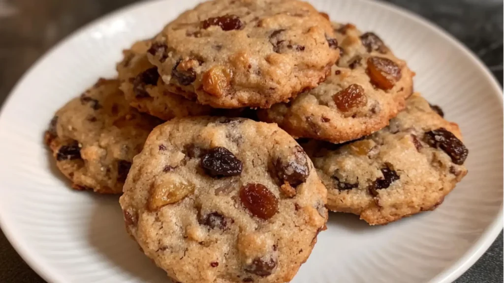 cookies on a white plate with the words fruitcake cookies best ever written below it