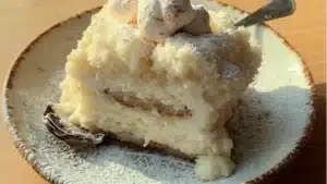 there is a pieces of food on the tray