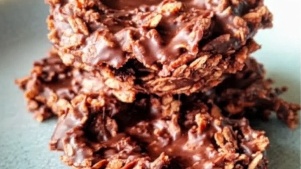 chocolate peanut butter haysacks in a glass bowl