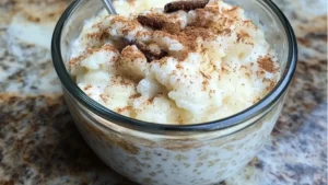 the best rice pudding recipe is made with just three ingredients and it's ready to be eaten
