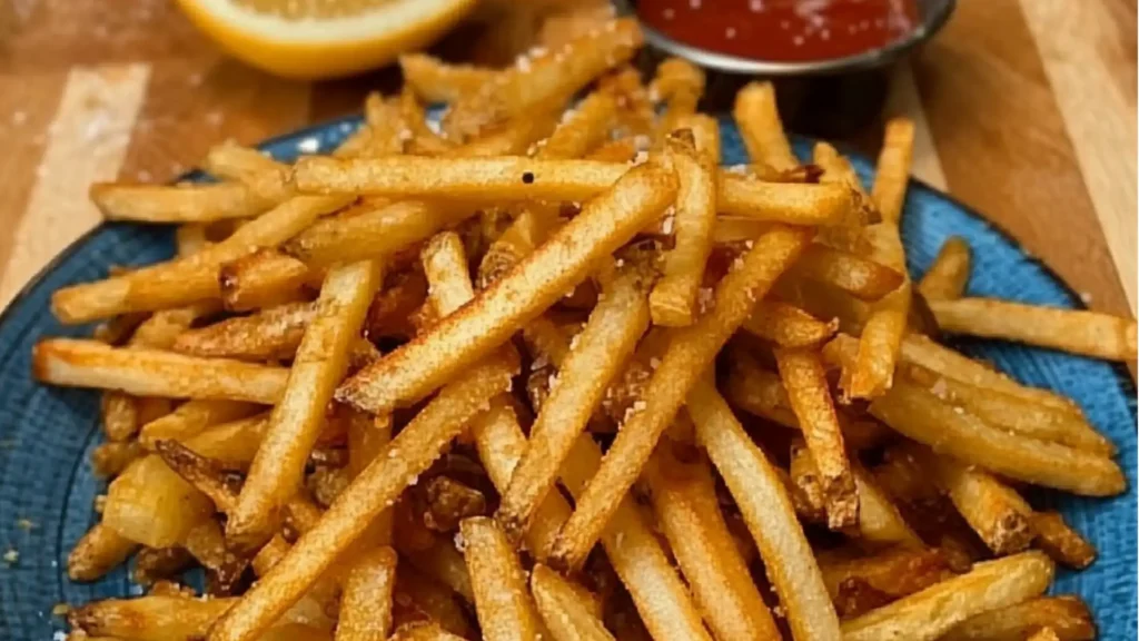the secret to making fresh - cut french fries is that they are so easy and delicious