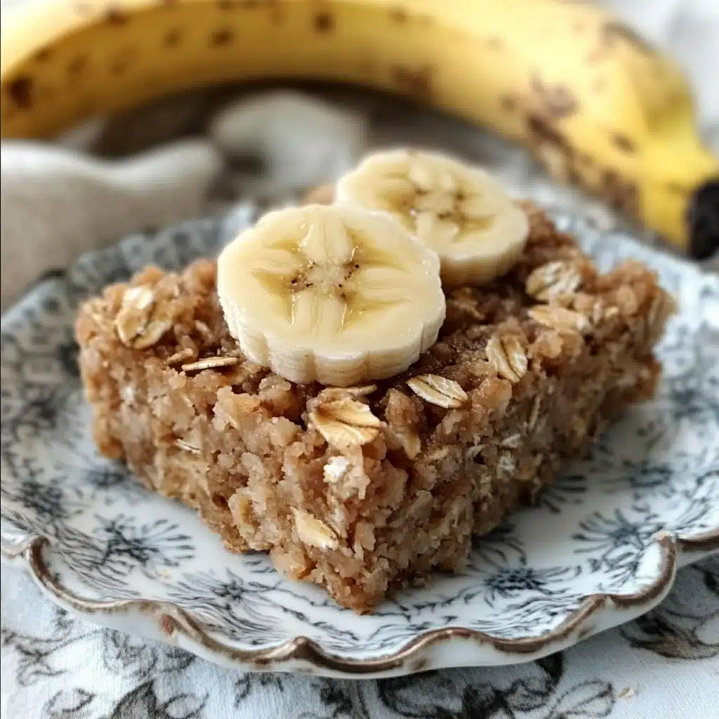 Banana Oatmeal Bars