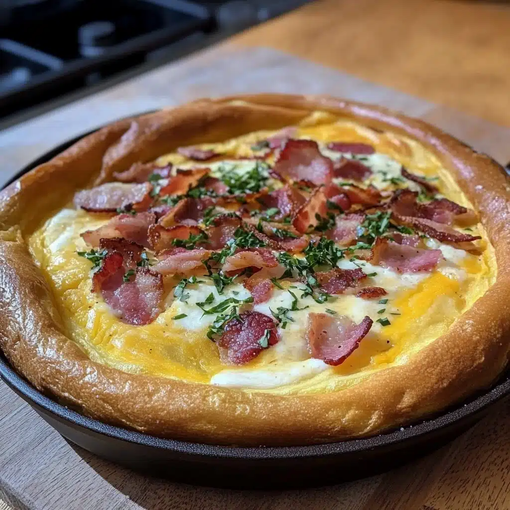 Cheddar Bacon Dutch Baby