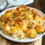 Cheddar Ranch Chicken Tater Tot Bake