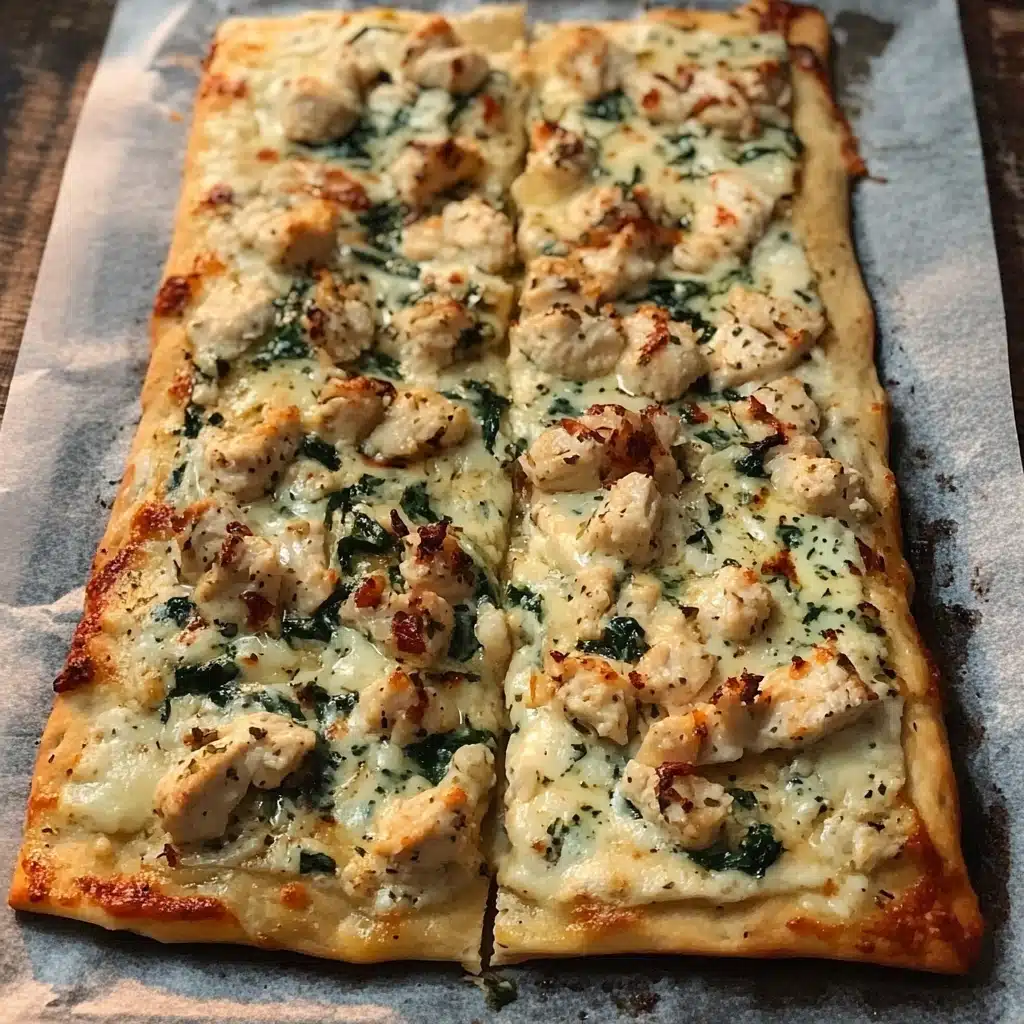 Chicken Alfredo Flatbread