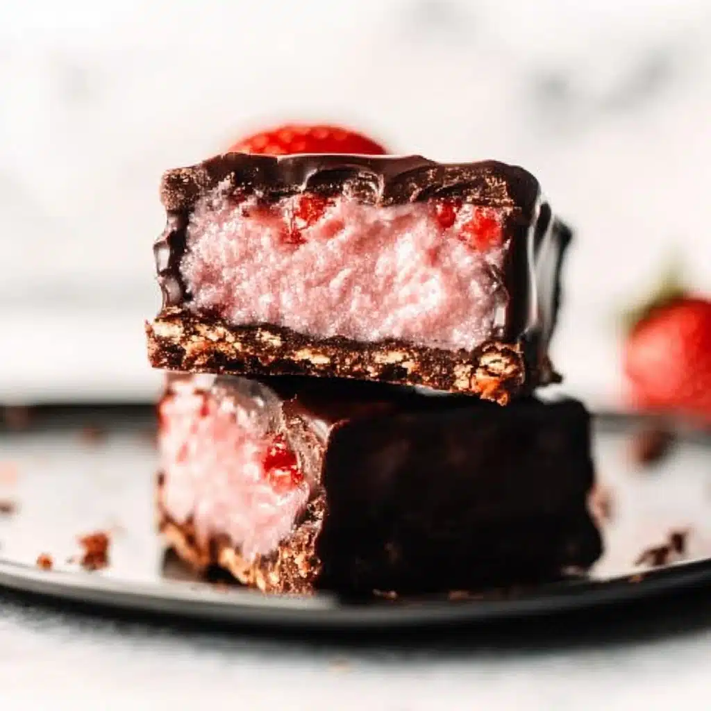 Chocolate Covered Strawberry Bars