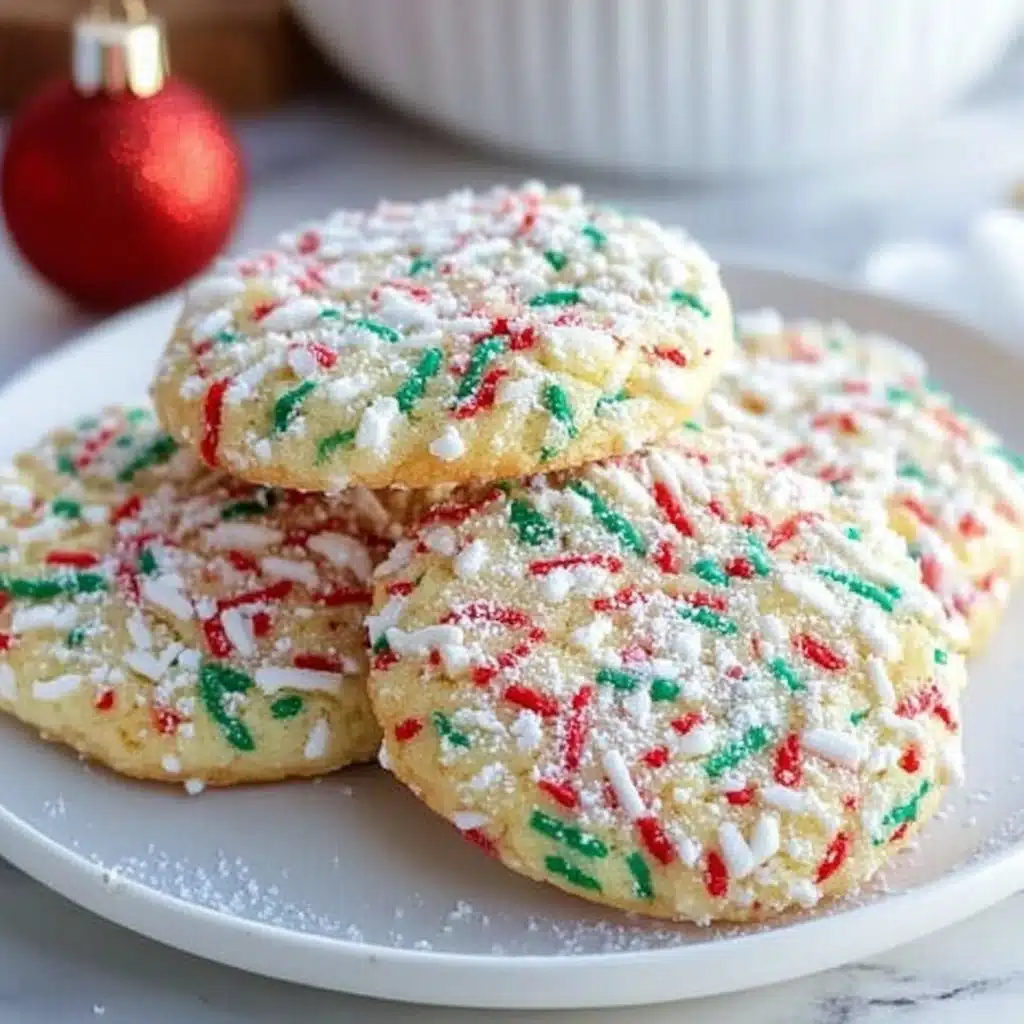 Christmas Gooey Butter Cookies