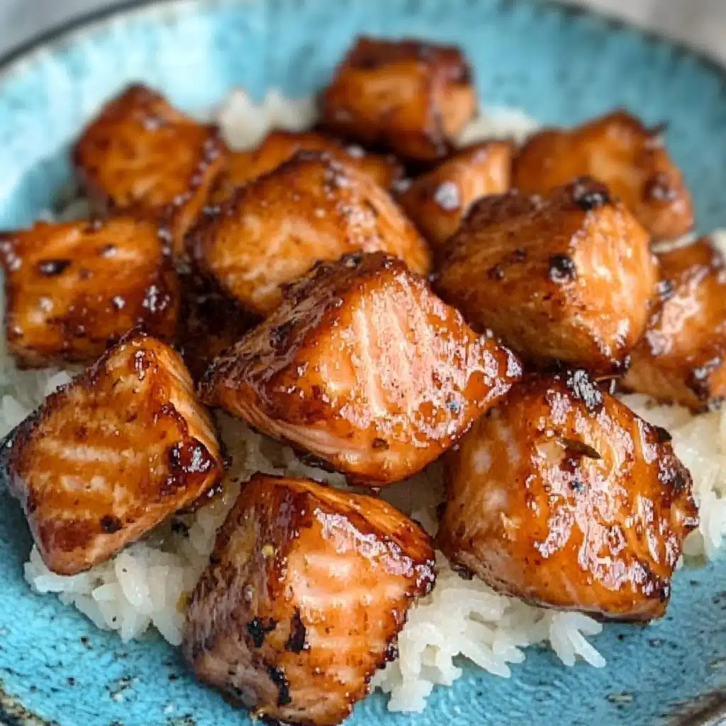 Crispy Honey Garlic Salmon Bites